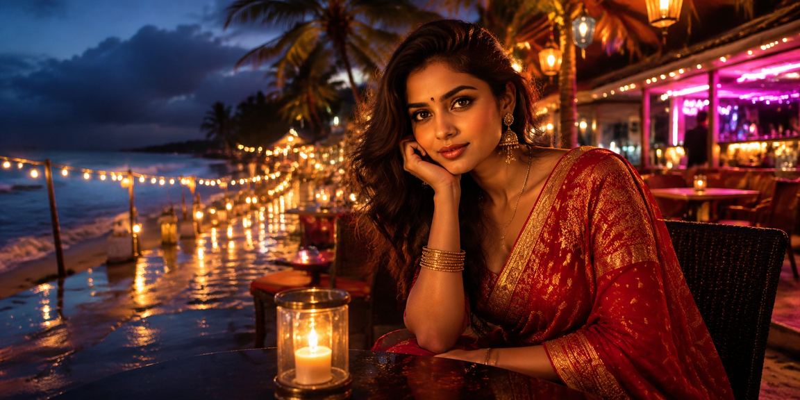 Indian entertainment and casino scene with festive vibes