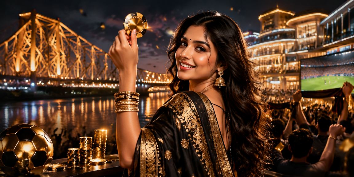 Vibrant Kolkata nightlife with casino and entertainment neon lights